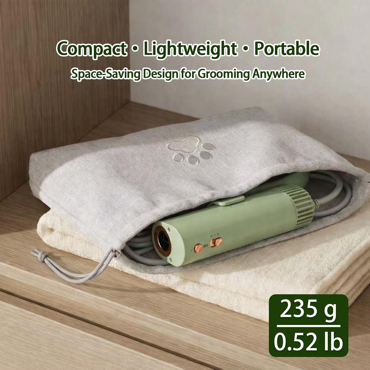 Hands-Free Pet Grooming Neck Dryer