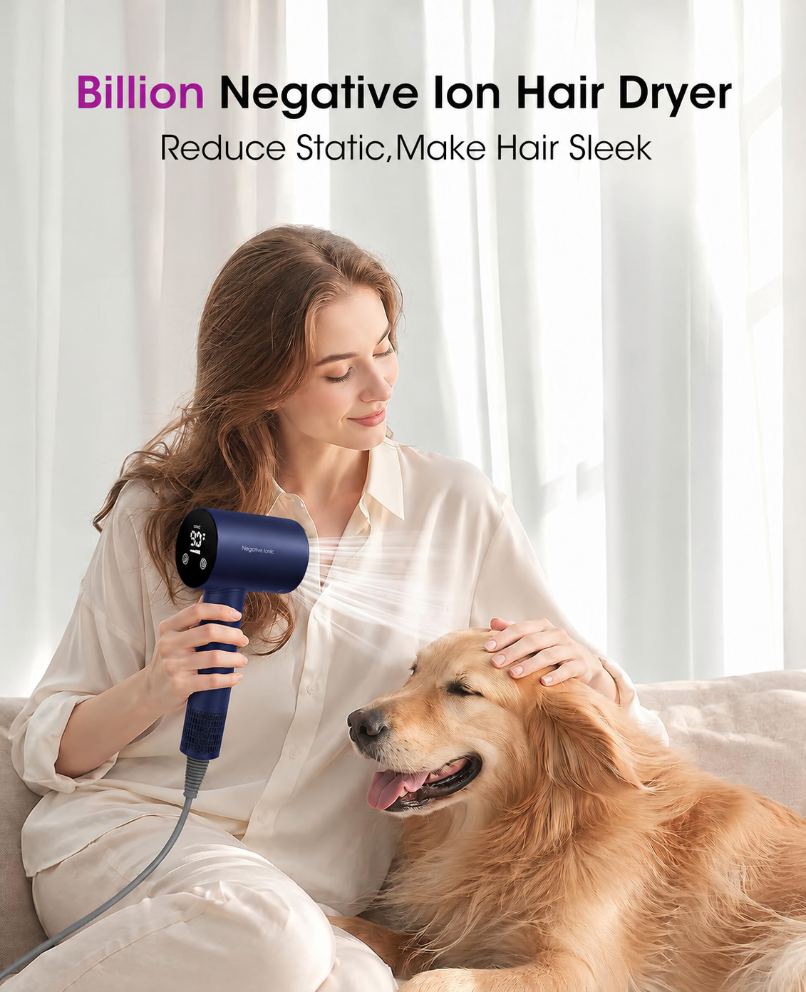 Dog Grooming Hair Dryer with Temperature Control